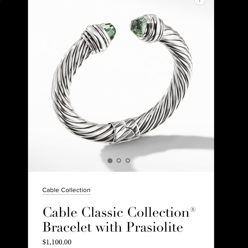 David Yurman Cable Classic Prasiolite Bracelet